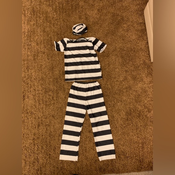 Unisex Prisoner Costume - Size Child Medium - Picture 1 of 1